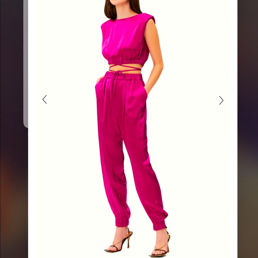 Nicholas Designer Pink Silk Set